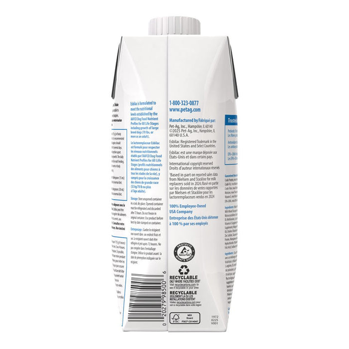PetAg Esbilac Puppy Milk Replacer Liquid Supplement, Ready - to - Feed Formula with Vitamins - B7ZN - Liquid - 16 oz - 1 - 2