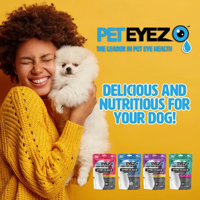 PetEyez Vitamin Treats for Dog Eye Health - EY212 - Beef Liver - 1 oz - 35+ - 5