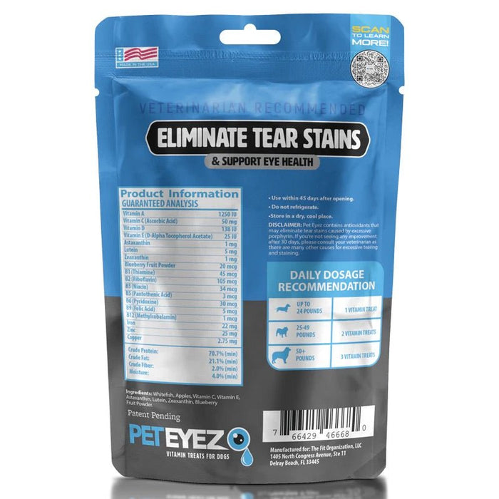PetEyez Vitamin Treats for Dog Eye Health - EY215 - Whitefish - 1 oz - 35+ - 14
