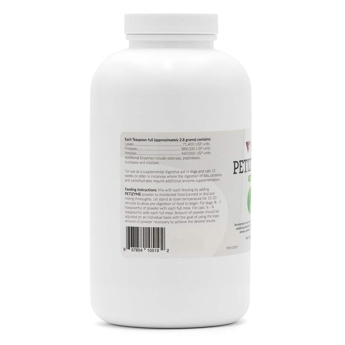 PETIZYME Digestive Aid Powder for Dogs and Cats, 12 oz - 015VET-10519 - Tan - 12oz - Pork - 2