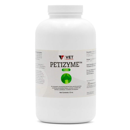 PETIZYME Digestive Aid Powder for Dogs and Cats, 12 oz - 015VET-10519 - Tan - 12oz - Pork - 1