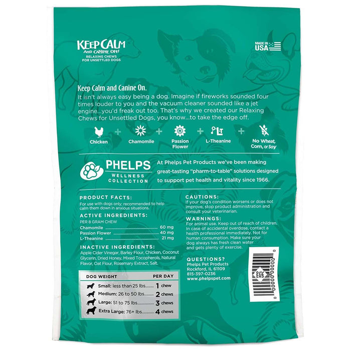 Phelps Wellness Keep Calm and Canine On! Flavor Chicken
