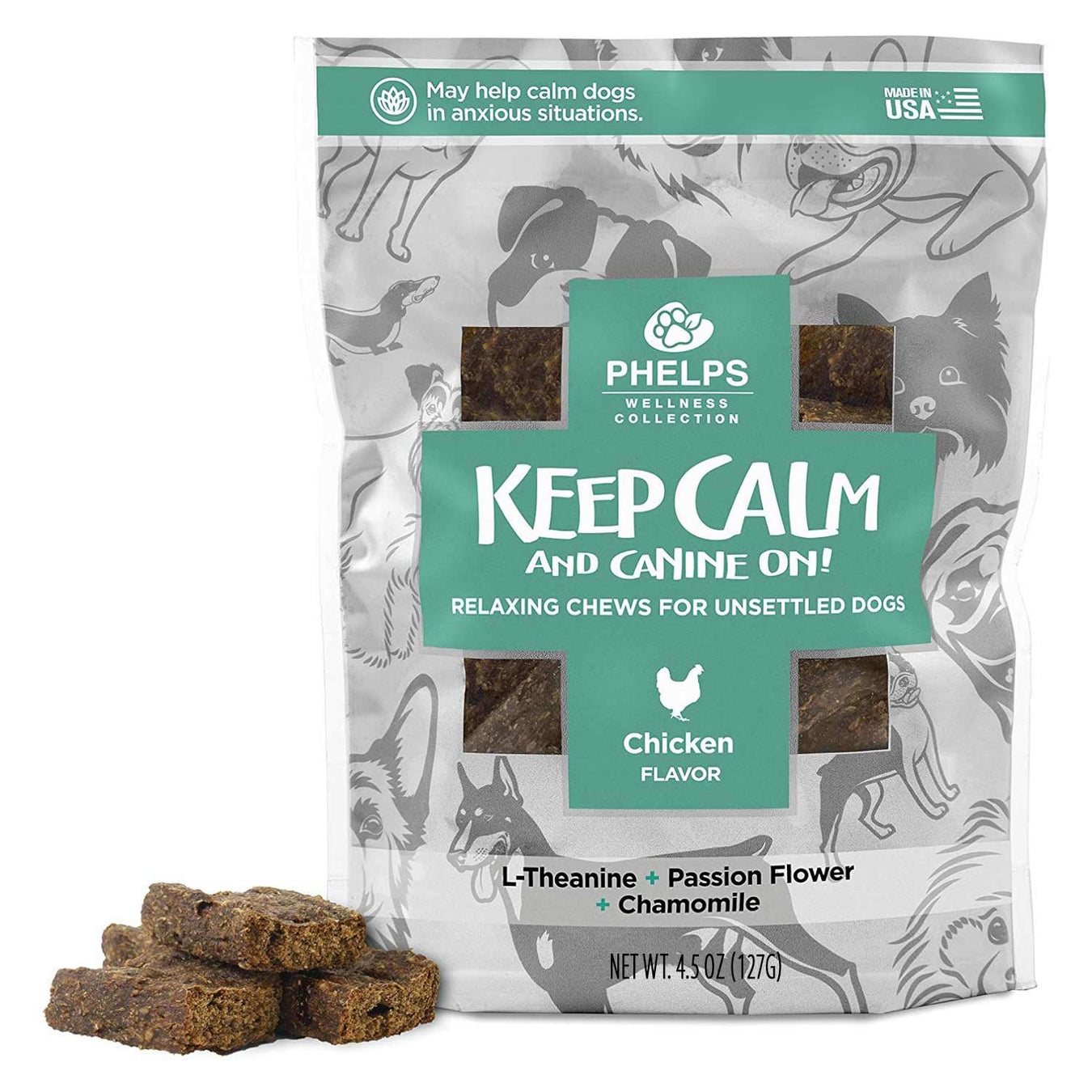 Phelps Wellness Keep Calm and Canine On! Flavor Chicken