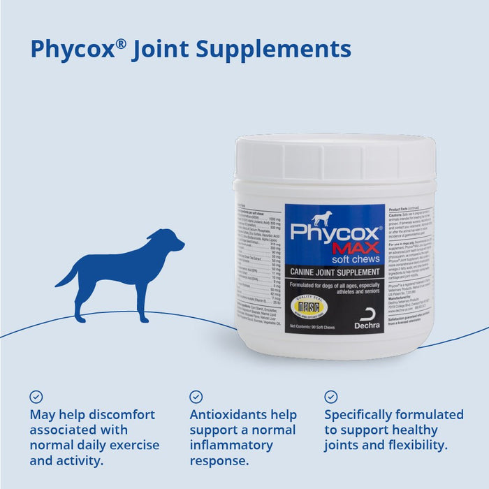 Phycox MAX Canine Joint Supplement Soft Chews, 90 ct - 015DP-PSCMAX - Beef Liver - 4
