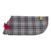Plaid Dog Poncho - KL223 - Grey - Extra Small - 1