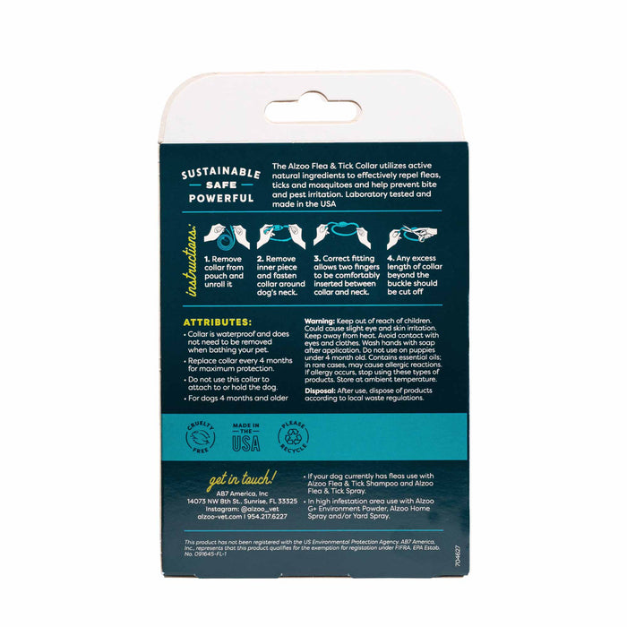 Plant - Based Flea & Tick Dog Collar - 7VW9 - Small - 8