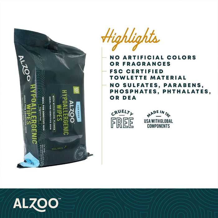 Plant - Based Hypoallergenic Grooming Wipes for Dogs, 100 ct - 7VXJ - 3