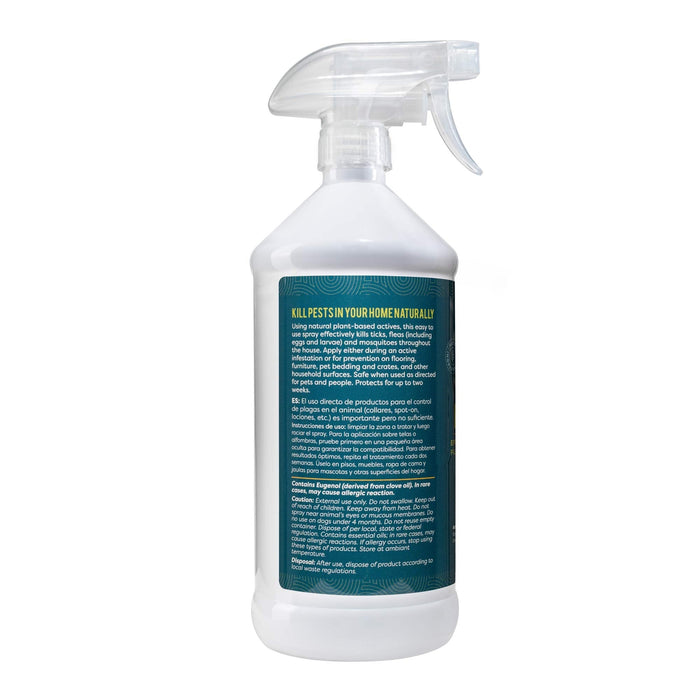 Plant - Based Natural Flea & Tick Home Spray, 32 oz - 7VWH - 2