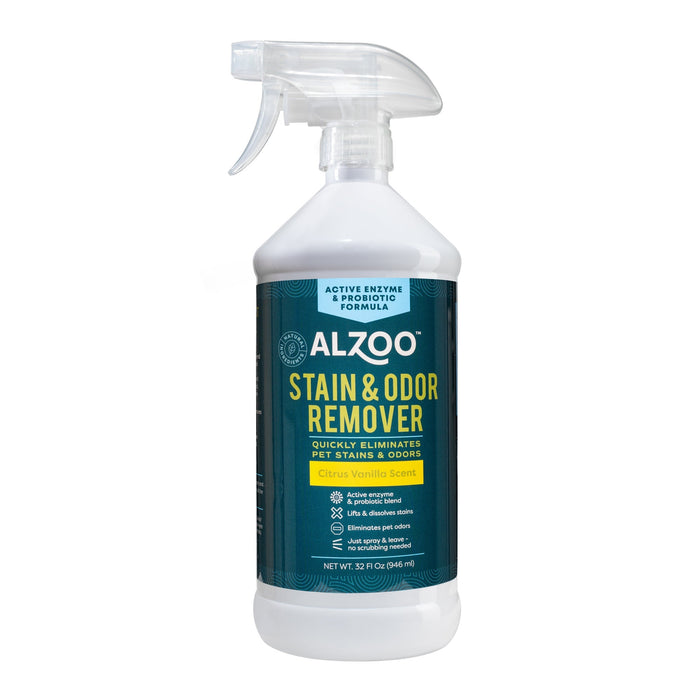 Plant - Based Stain & Odor Remover with Active Enzymes & Probiotic Scented Spray - 7VX3 - Citrus Vanilla - 32 oz - 1