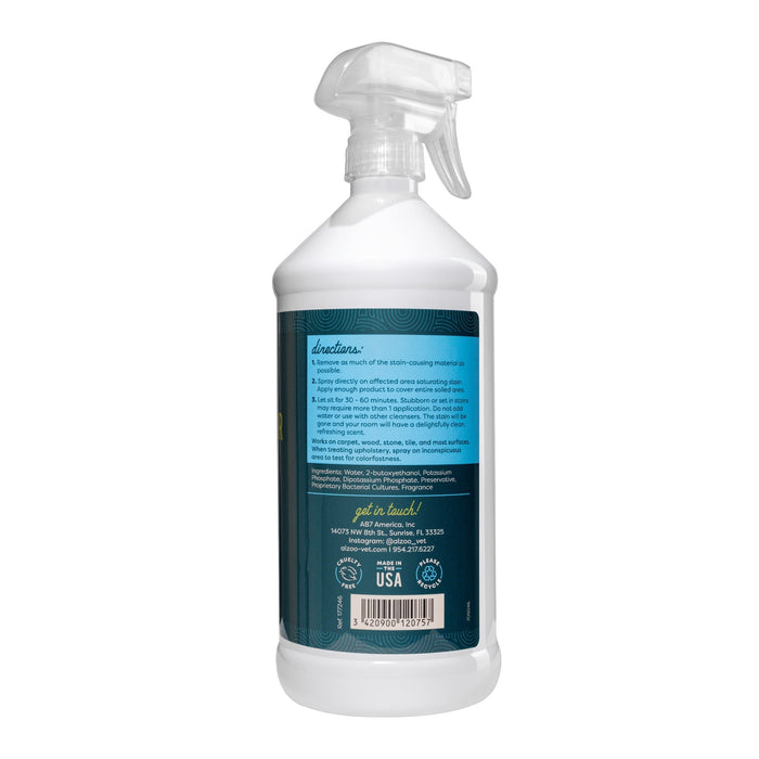 Plant - Based Stain & Odor Remover with Active Enzymes & Probiotic Scented Spray - 7VX4 - Apple Blossom - 32 oz - 14