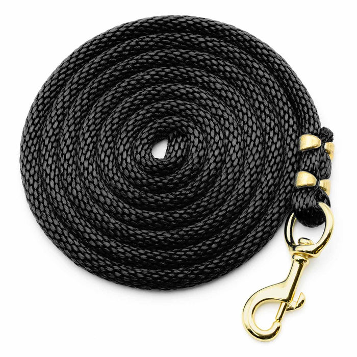 Poly Lead Rope with Bolt Snap, 10'L - BYA5 - Black - 6