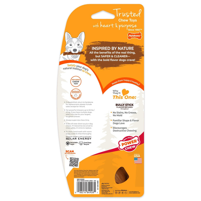 Power Chew Braided Bully Stick Alternative Chew Toy, Large/Giant, Up to 50 lbs - N9ZC - Bully Stick - Large/Giant - 2
