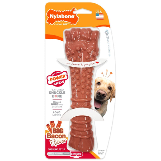 Power Chew Dog Toy, Bacon, X - Large/Souper, 50+ lbs - N9Z6 - Bacon - X - Large/Souper - 1