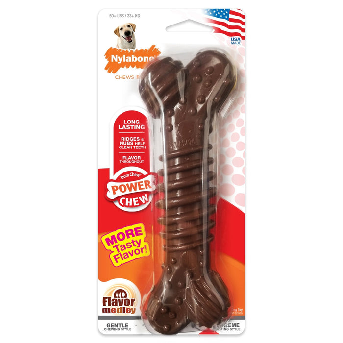 Power Chew Textured Dog Bone Chew Toy, Flavor Medley, X - Large/Souper, 50+ lbs. - N9ZH - Variety - X - Large/Souper - 1