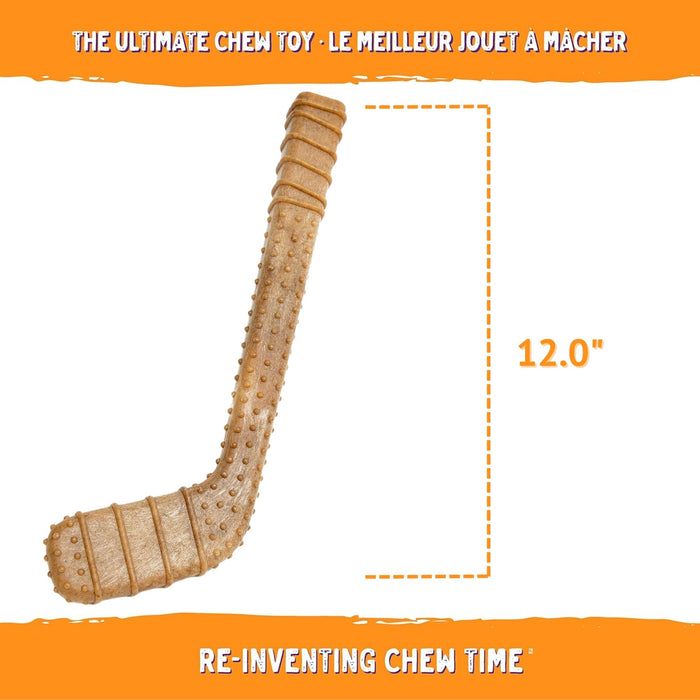 Powerbone Hockey Stick Dog Chew Toy for Power Chewers 12" - 022TPB-1347 - Meaty - 3