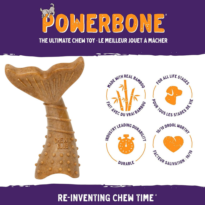 Powerbone Twist Tail Dog Chew Toy for Power Chewers, 6'' - 022TPB-1281 - Meaty - 3