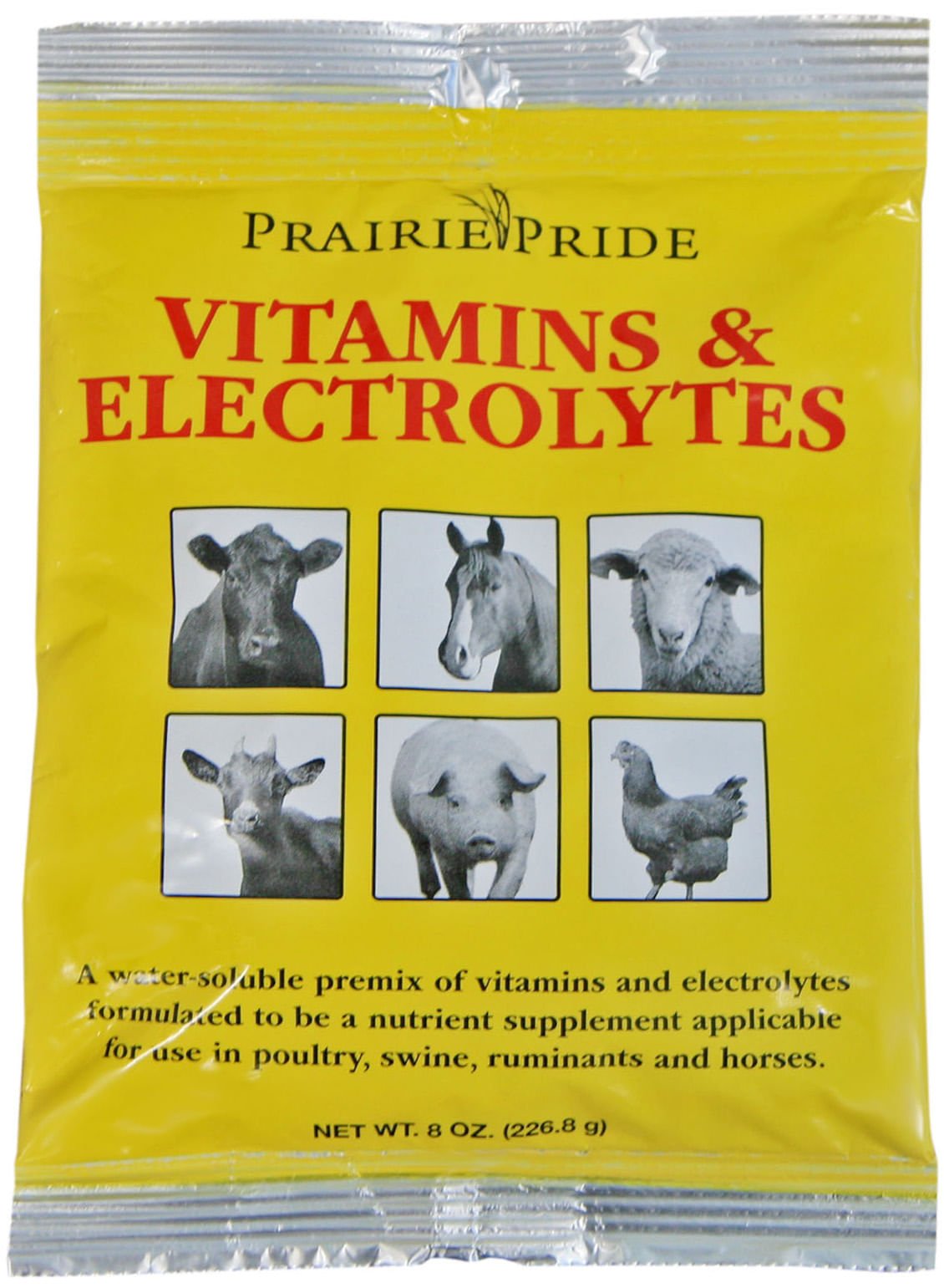 Prairie Pride Vitamins & Electrolytes for Livestock, 8 oz - RFIAC - 1