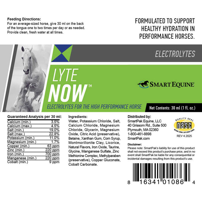 Pro Formula Labs Lyte Now Electrolyte Paste Horse Supplement - SMABF - 30 cc - 2