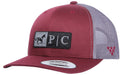 Professional's Choice 2 - Tone Trucker Hat, Burgundy/Gray - PL211 - 1