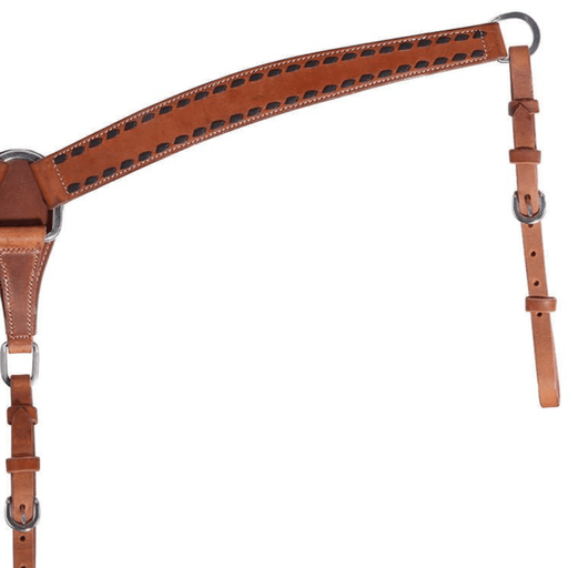 Professional's Choice Buckstitch Harness Leather Breast Collar - PL14GK - 2
