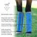 Professional's Choice Deluxe Breathable Mesh Horse Fly Boots, 4 pack - PL14KY - Pacific Blue - Medium - 6