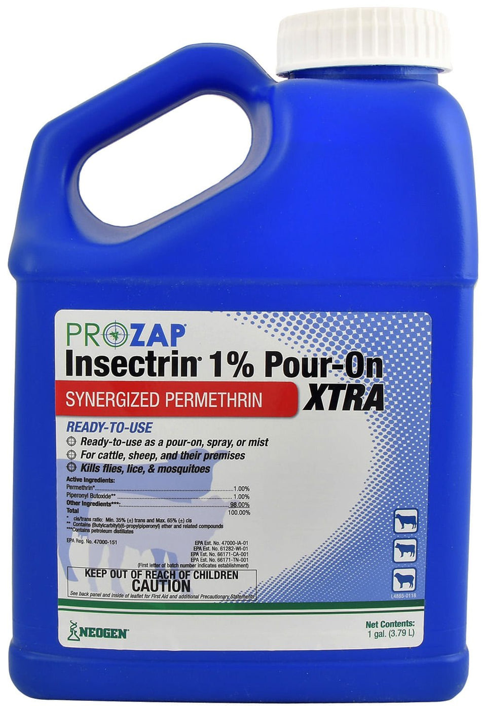 Prozap Insect Control Prozap® Insectrin® 1% Pour-On Xtra for Cattle and Sheep — Lambert Vet ...