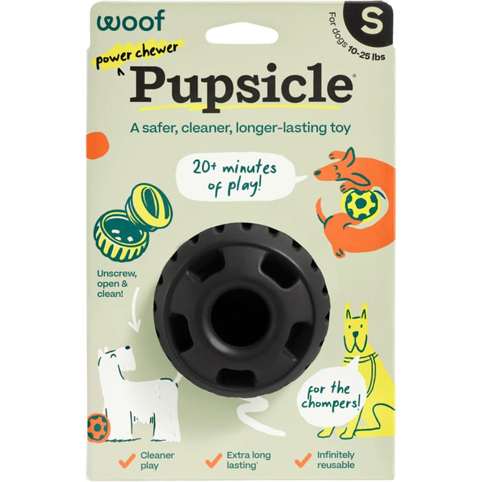 Pupsicle 'Power Chewer' Treat Dispensing Dog Toy - WO2F - Small - Black - 1 ct - 3