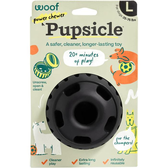 Pupsicle 'Power Chewer' Treat Dispensing Dog Toy - WO2F - Small - Black - 1 ct - 9