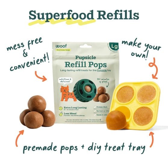 Pupsicle Treat Dispensing Dog Toy – Interactive, Long - Lasting Chew & Puzzle Toy for Dogs - WO2BX - Small - Lavender - 1 ct - 9