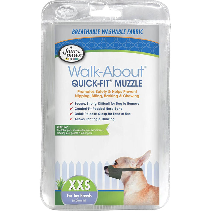Quick - Fit Dog Muzzle by Four Paws - 39E1 - Size 0 - 1