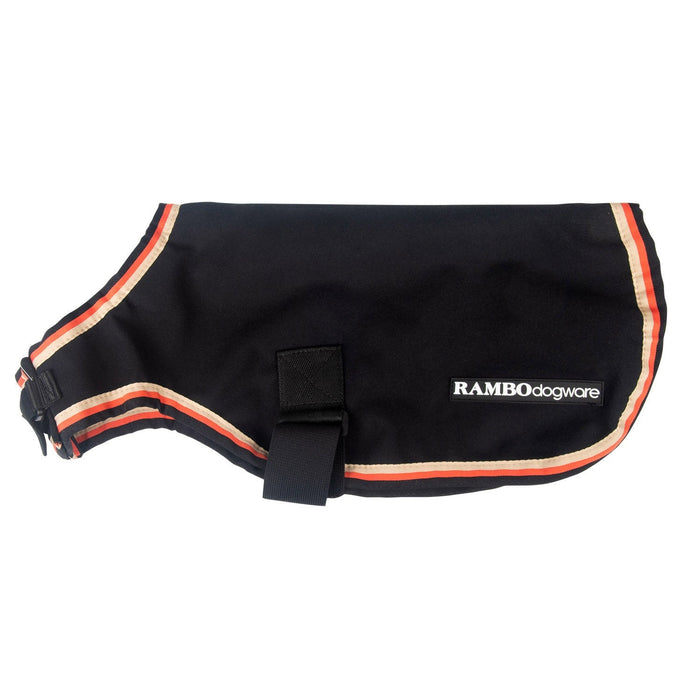 Rambo Waterproof Fleece Dog Coat, Black/Tan - FO33R - Large - 3