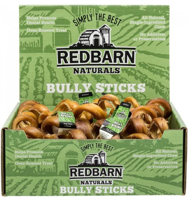 Red Barn All Natural 6" Bully Springs Dog Chews - 24CR - 6"L - 25 pack - 4