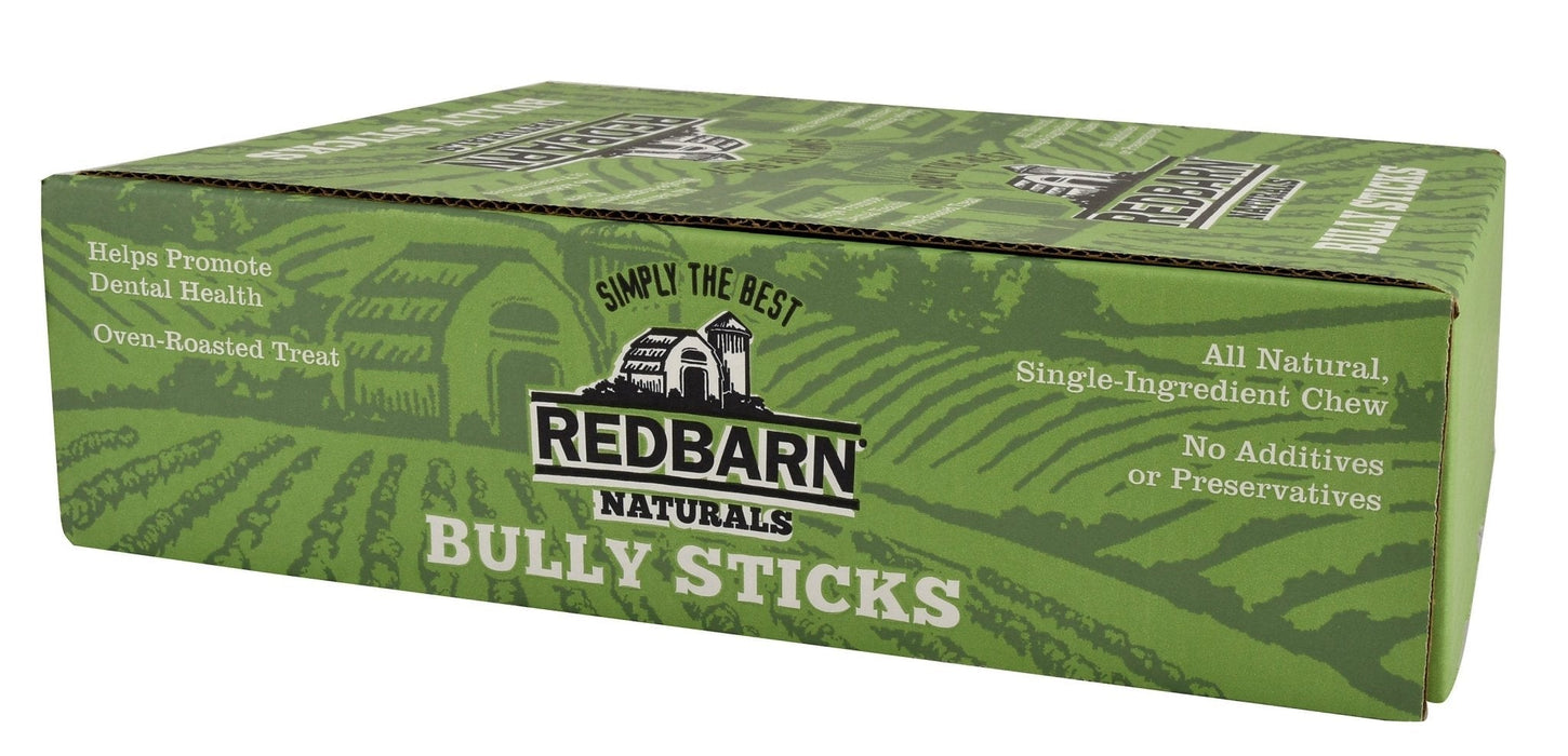 Redbarn Braided Beef Bully Sticks, All - Natural Long Lasting Dog Chews - 24A7 - 9"L - Case of 35 ct - 9