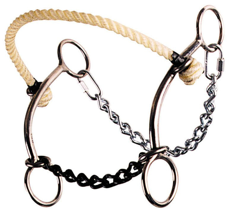 Reinsman Johnson Hackamore Combination Bit - RD1AM - 2