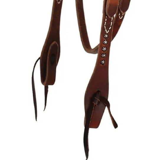 Reinsman Rosewood & Spots Browband Headstall, Full - RD1GJ - Rosewood Harness Brown - Full - 5