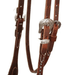 Reinsman Rosewood & Spots Browband Headstall, Full - RD1GJ - Rosewood Harness Brown - Full - 4