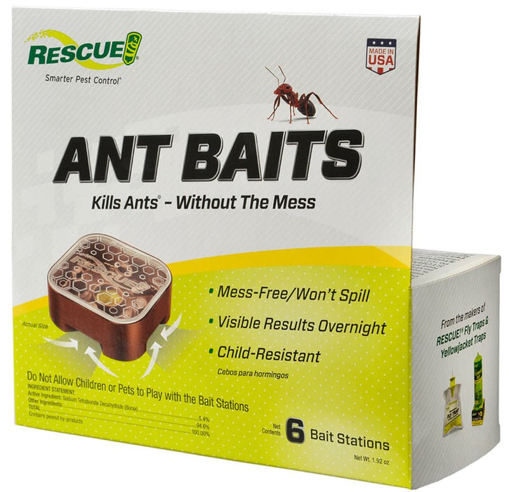 RESCUE! Ant Baits, 6 pk - Jeffers - Farm & Ranch Supplies > Pest Control