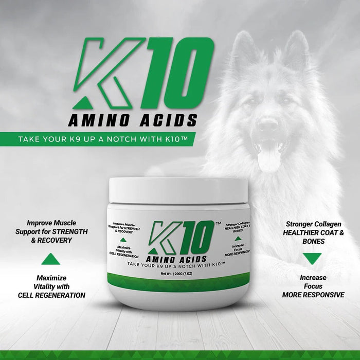 K10 Amino Acids 7 oz (200 gm) Color white powder