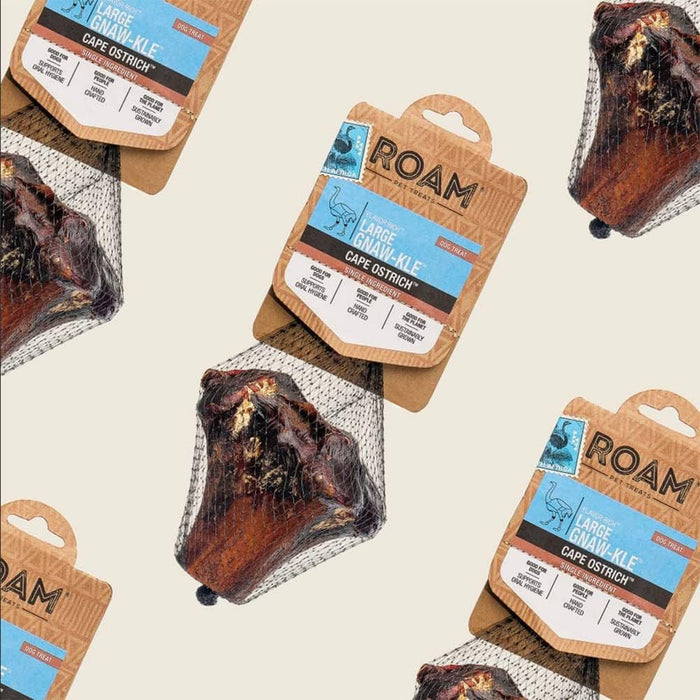 Roam Dog Treats Gnawkle Cape Ostrich - RO217 - Small - 13