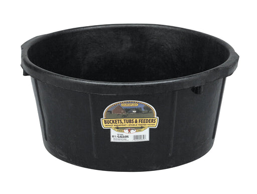 Rubber All - Purpose Tub, 6.5 Gallon - M31BS - Black - 6.5 gallon - 1