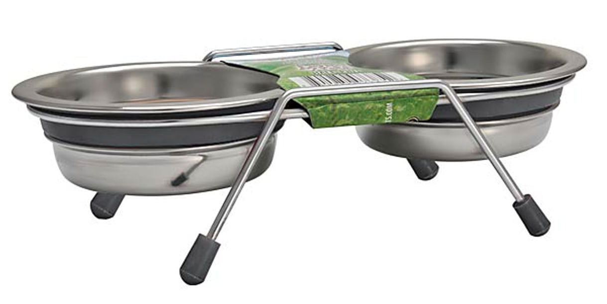 Ruff N Tuff Silent Double Diner - Jeffers - Animal & Pet Supplies > Pet Bowls, Feeders & Waterers