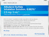 Rx Albuterol Inhalation Solution, 0.083%, 3ml - 012ACT-47335 - 3 mL - 25 ct - 3