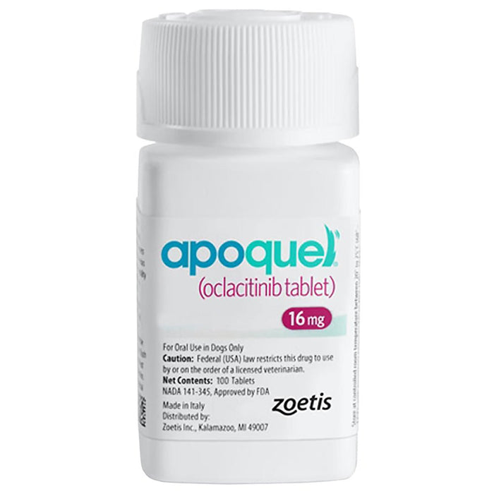 Rx Apoquel (oclacitinib) Tablets for Dogs by Zoetis - 012PFZ-1698-60 - 16 mg - 60 Tablets - 12