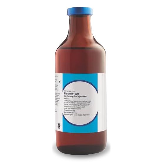 Rx Bio-Mycin 200 Oxytetracycline Injection for Cattle & Swine in 500 ml ...