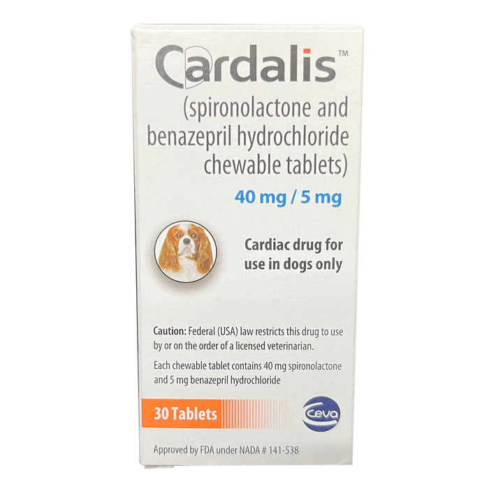 Rx Cardalis (spironolactone and benazepril hydrochloride) Chewable Tablets for Medium Dogs, 40mg, 30 ct - 012CEV-C635200 - 40 mg - 30 Chewable Tablets - 2