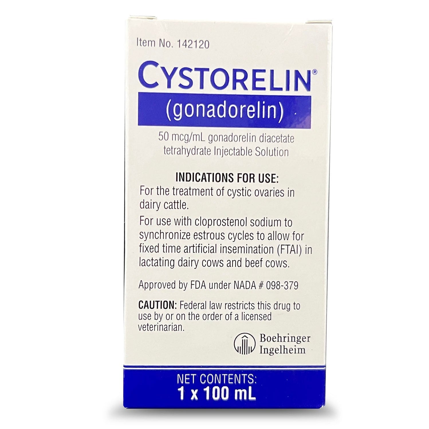 Boehringer Ingelheim - Rx Cystorelin 100ml, 50 Dose - — Lambert Vet ...