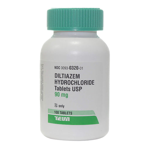 Rx Diltiazem Tablets - 012TV-0320 - 90mg - 100 Tablets - 1