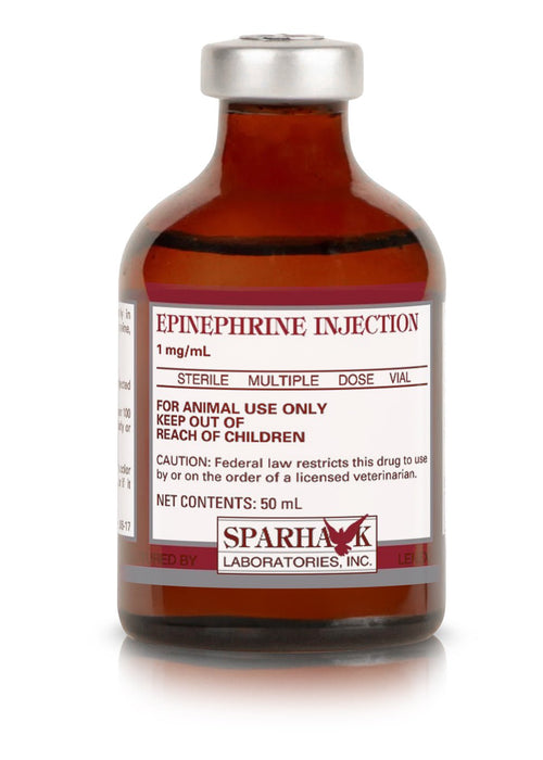 Rx Epinephrine Injection 1:1000, 50ml for Horses & Livestock - 012EPI-50ML - 1