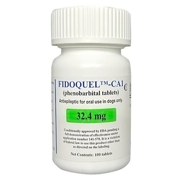 Rx Fidoquel CA1 (Phenobarbital) Tablets for Dogs, 100 ct – Seizure Control & Epilepsy Treatment - 012MID-131191 - 32.4mg - 100ct - 6