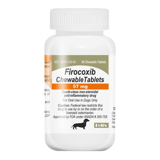 Rx Firocoxib Chewable Tablets for Dogs – Pain & Inflammation Relief for Osteoarthritis and Surgery - 012VED-39607 - Beef - 57mg - 60 Chewable Tablets - 2